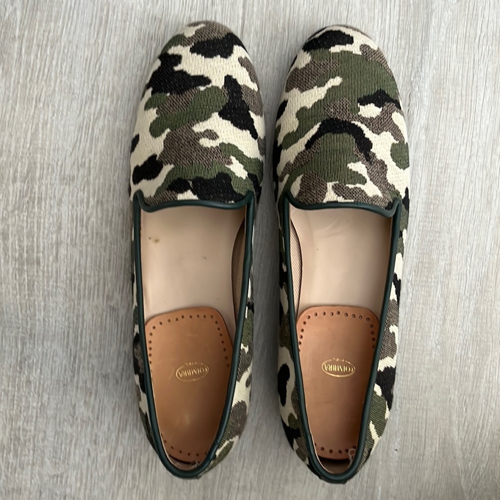 Jon Josef flat loafers, beautiful camo pattern